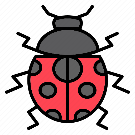 Ladybug, insect, bug, beetle, fly, spring, animals icon - Download on Iconfinder