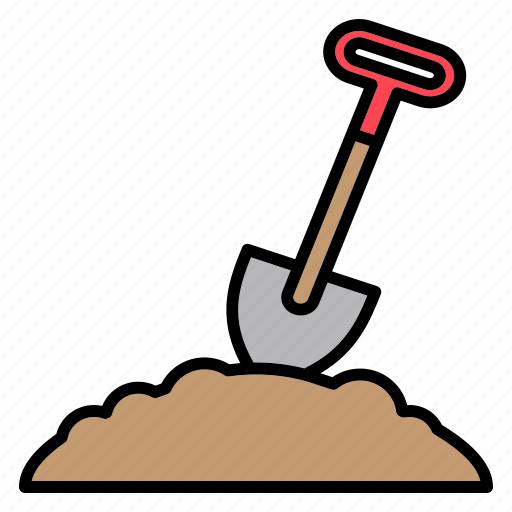 Shovel, garden, gardener, gardening, dig, dirt, spring icon - Download on Iconfinder