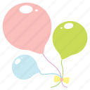 balloons, birthday, celebration, decoration, party, present, spring