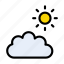 cloud, sun, weather, climate, forecast 
