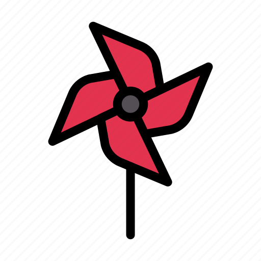 Pinwheel, spring, season, toy, play icon - Download on Iconfinder