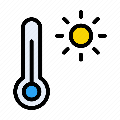 Temperature, thermometer, weather, sun, climate icon - Download on Iconfinder