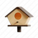 birdhouse, bird, bright, animal, spring, nesting box 