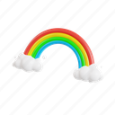 rainbow, forecast, sky, colorful, rain, sun, nature 