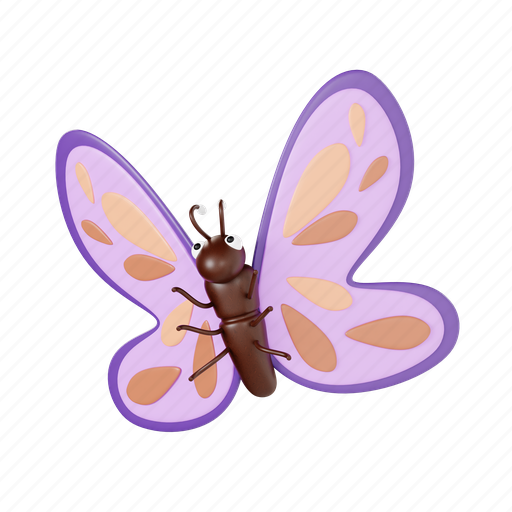 Butterfly, spring, beauty, beautiful, art, insect 3D illustration - Download on Iconfinder