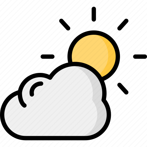 Spring, season, sun, weather, cloudy, sunshine icon - Download on Iconfinder
