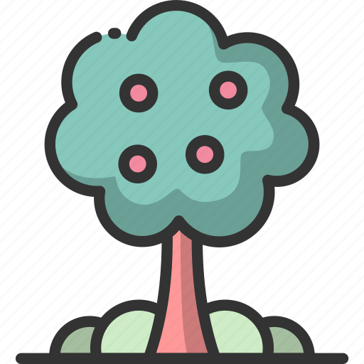Spring, lineal, season, tree, garden icon - Download on Iconfinder