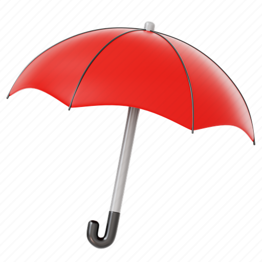 Umbrella, rain, rainy, protection, forecast 3D illustration - Download on Iconfinder