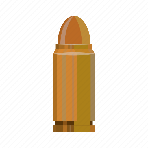 Ammo, ammunition, bullet, cartoon, gun, war, weapon icon