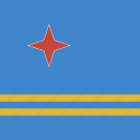 flag, square, aruba