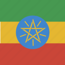 ethiopia, flag, square