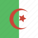 flag, square, algeria