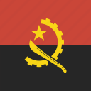 flag, square, angola