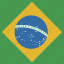 brazil, flag, square 