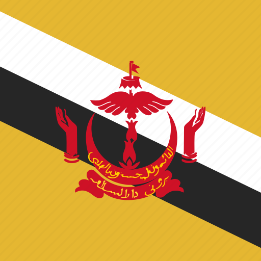 Brunei, flag, square icon - Download on Iconfinder