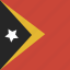 timor, flag, east, leste, square 