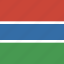 gambia, flag, square 