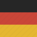 flag, square, germany