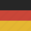 flag, square, germany 