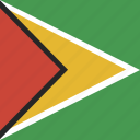 flag, square, guyana