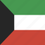 kuwait, flag, square 