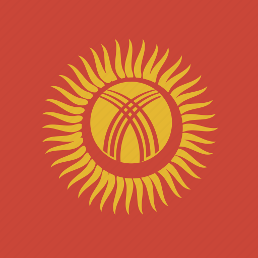Flag, square, kyrgyzstan icon - Download on Iconfinder