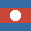 flag, square, laos 