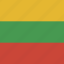 flag, square, lithuania 