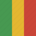flag, square, mali