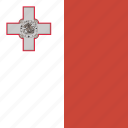 flag, square, malta