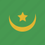 mauritania, flag, square 