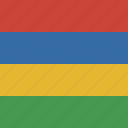mauritius, flag, square