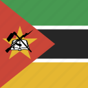flag, square, mozambique