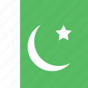 pakistan, flag, square