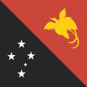 papua, guinea, flag, square, new