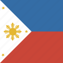 phillipines, flag, square