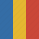 flag, square, romania