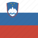 slovenia, flag, square