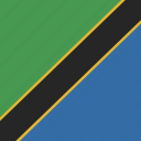 flag, square, tanzania