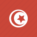 tunisia, flag, square