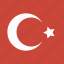 turkey, flag, square 