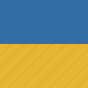ukraine, flag, square