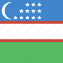 uzbekistan, flag, square