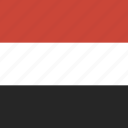 flag, square, yemen