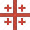flag, georgia, square