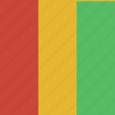 guinea, flag, square