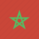 morocco, flag, square