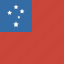 flag, square, samoa 