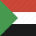 sudan, flag, square