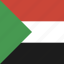sudan, flag, square 